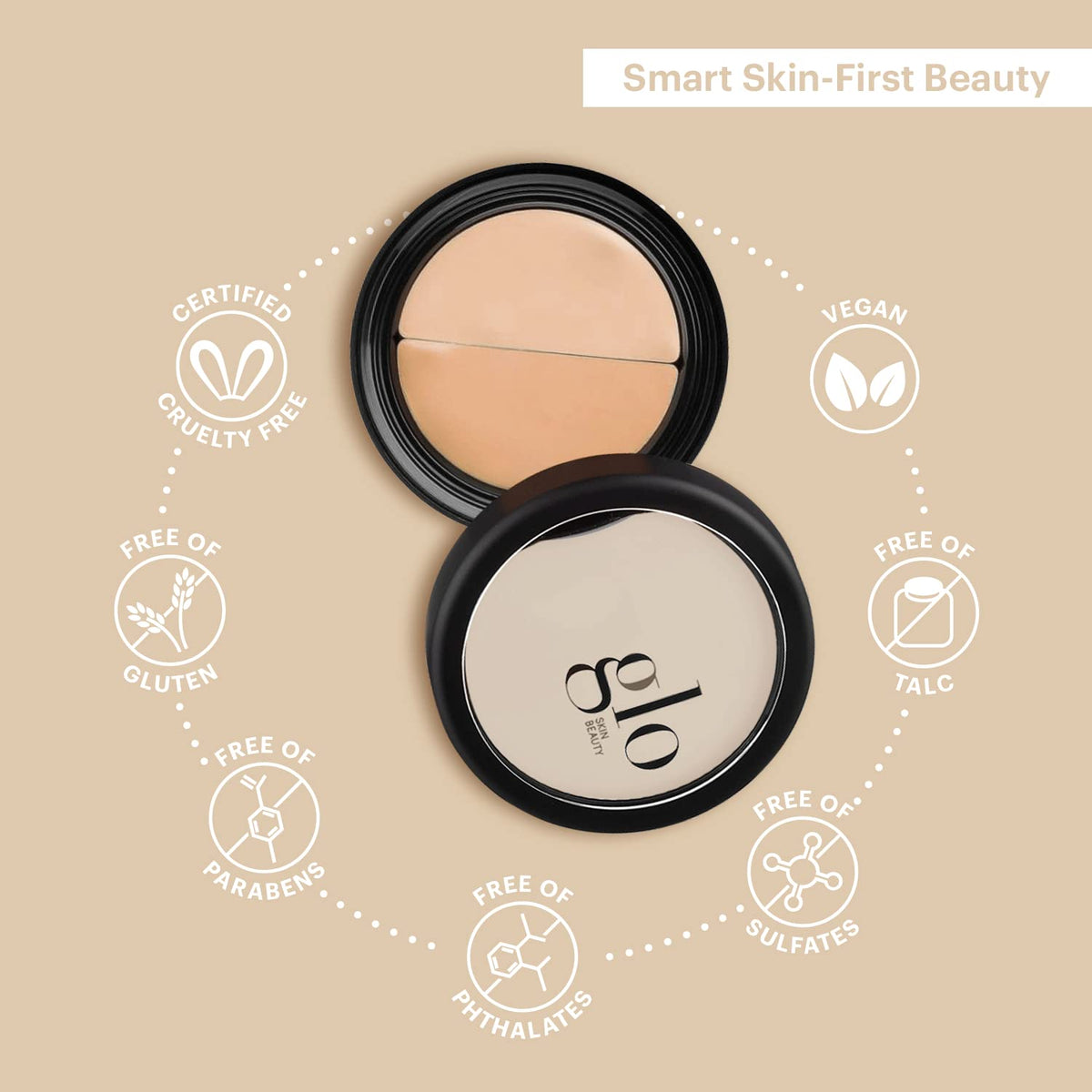 Glo Skin Beauty Dual Shade Under Eye Concealer, Color Correcting, Golden