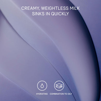 TATCHA The Dewy Milk Moisturizer, Oil-Balancing Cream with Zinc Hyaluronate