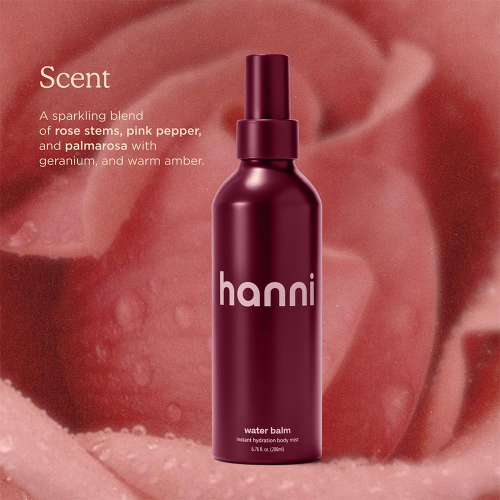HANNI Water Balm Instant Hydration Body Mist, 200 mL / 6.76 fl oz