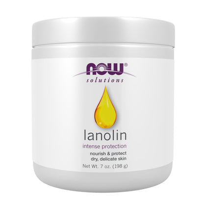 NOW Solutions, Lanolin, For Rough Dry Skin, 7 oz