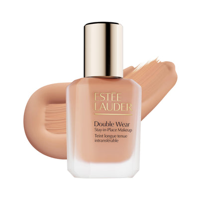 Estée Lauder Double Wear Stay-in-Place Foundation Makeup | 36-Hour Long-Wear Oil-Free Liquid Matte Foundation | Hydrating, Breathable, Buildable | New Formula, 1 Fl Oz, 3N1 Ivory Beige