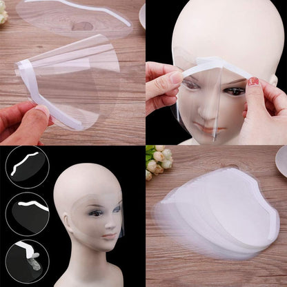 EBANKU Shower Face Shield Eyebrow Eyelash Shield Visors 50 PCS Waterproof