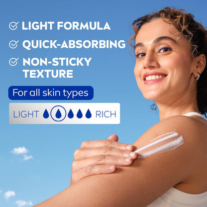 Nivea Natural Glow Body Lotion with SPF 15, Vitamin C, Lightweight Moisturizing Lotion for Daily Use, 13.52 Fl Oz (Pack of 1)