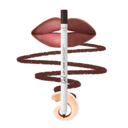Lamel Gel Lip Liner Pencil – Intense Brown – 2-in-1 Waterproof Lip Liner