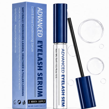 Premium Eyelash Growth Serum – Advanced Lash Enhancing Treatment for Natural Lashes, Volumizing Formula for Longer, Fuller, Thicker-Looking Lashes – Vegan & Cruelty-Free for Sensitive Eyes (5 mL)