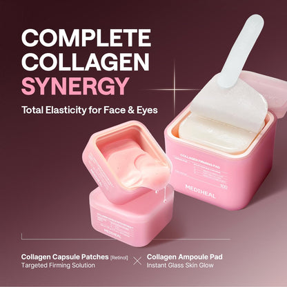 MEDIHEAL Retinol Collagen Capsule Eye Patches (60 Count) Wrinkles & Firming