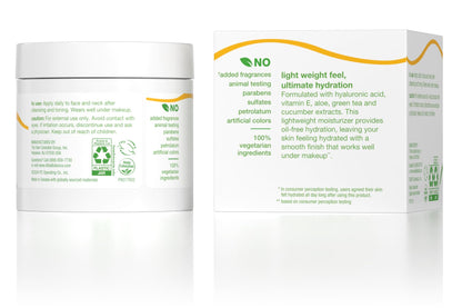 Alba Botanica Daily Oil Free Hydrating Moisturizer, with Hyaluronic Acid and Vitamin E, 3 Oz (Packaging May Vary)