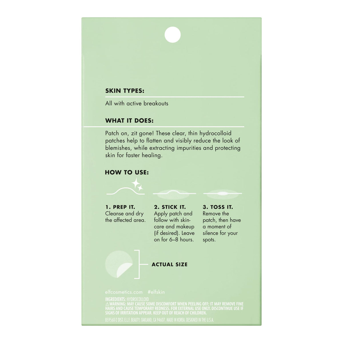 e.l.f. SKIN Blemish Breakthrough Stick It To Zits Pimple Patches