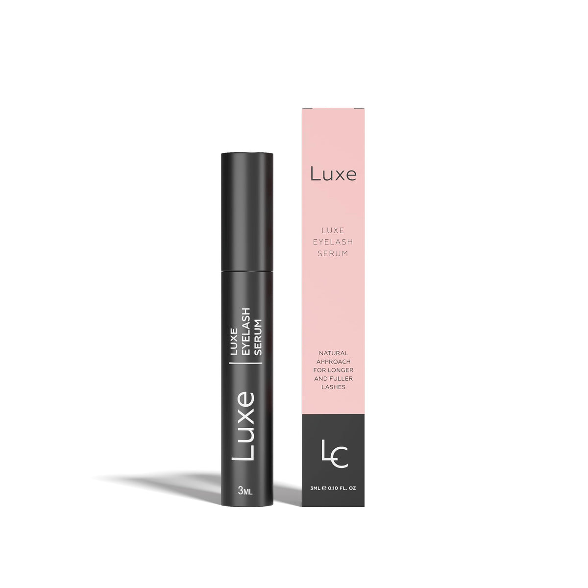 Luxe Cosmetics Eyelash Serum (3mL) Eyelash Growth Serum for Thicker, Longer & Fuller Lashes - Premium Lash Growth, Volume Lashes - Visible Results After 4 Weeks - Suitable for All Eyelashes