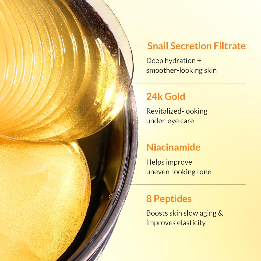 MIZON 24K Gold Snail Mucin Under Eye Patches 60 Patches