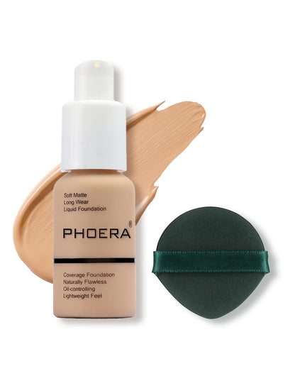PHOERA Foundation Makeup,Full Coverage Foundation for Older Women