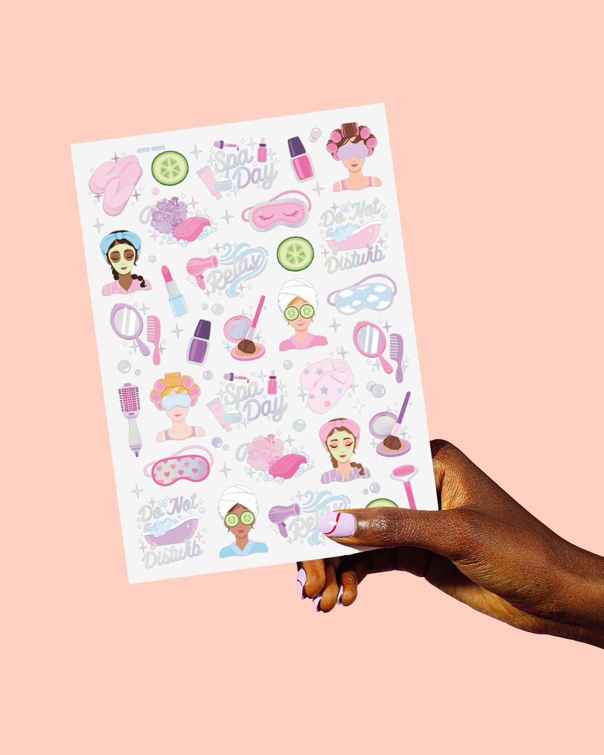 xo, Fetti 62pc Girls Spa Temporary Tattoos | Kids Party Sleepover Birthday