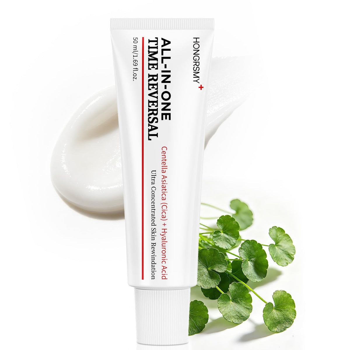 HONGRSMY Time Reverse Cream for Women 25+: Korean Skin Care All-in-One Face Moisturizer with Centella Asiatica, Niacinamide & Hyaluronic Acid - Daily Skincare for Dry Dull Sensitive Skin