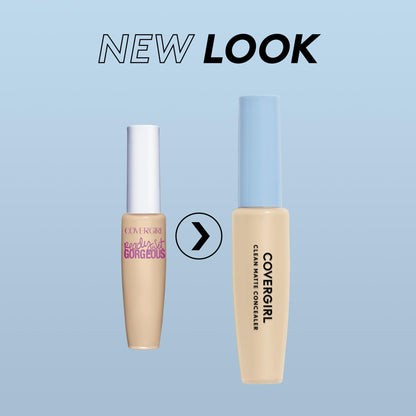 COVERGIRL - Clean Matte Concealer, Oil-Free, Lightweight Formula, Blendable, Natural-Looking Coverage, 100% Cruelty-Free