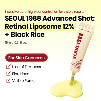 K-SECRET SEOUL1988 Retinal Advanced Shot with 22,275 Spicules, 0.51 fl oz