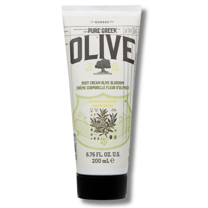KORRES Pure Greek Olive Body Cream, Olive Blossom, 6.76 Fl Oz