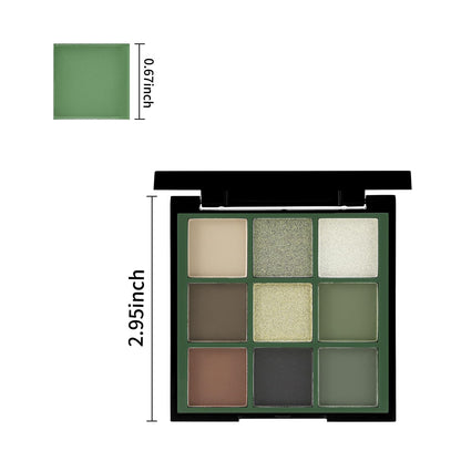 Boobeen Nude Eyeshadow Palette - Matte and Shimmer Makeup, Highly Pigmented Creamy Eye Shadow Powder, Create a Neutral Eye Look, Long Wearing，Easy to Build Dramatic Glamour Looks (Green)