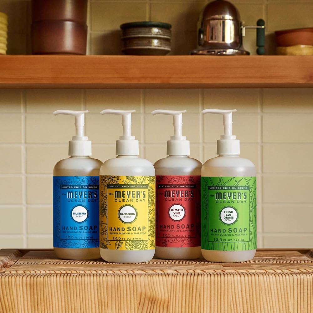 MRS. MEYER'S CLEAN DAY Liquid Hand Soap, Tomato Vine, 12.5 fl oz, 3 Pack