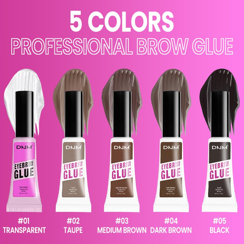 Kaely PROFESSIONAL MAKEUP Brow Glue, Clear Eyebrow Gel, Eyebrow Mascara Waterproof, gel para cejas a prueba de agua, Vegan & Cruelty-Free, 1Pcs-01 Transparent