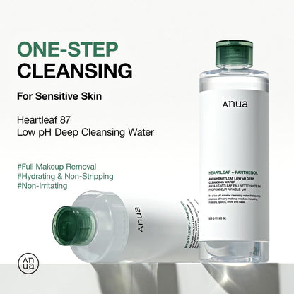 ANUA Heartleaf Low pH Deep Cleansing Water, 16.9 fl oz