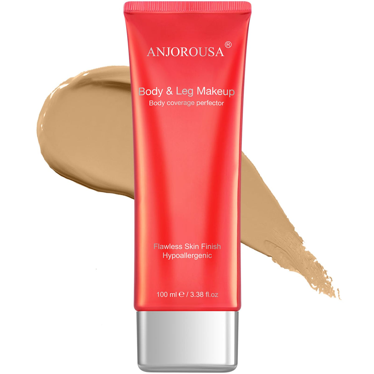 ANJOROUSA Tattoo Cover Up Makeup Waterproof,No Transfer Body Coverage Perfector,Full Coverage Body Foundation & Tattoo Concealer (Natural)