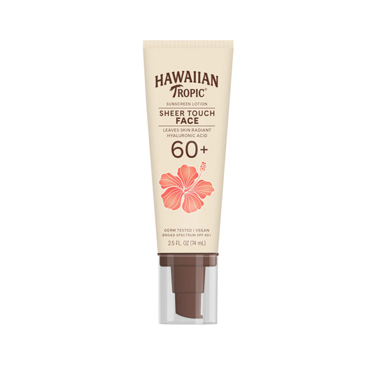 Hawaiian Tropic Sheer Touch Face Sunscreen Lotion SPF 60, 2.5 Fl Oz