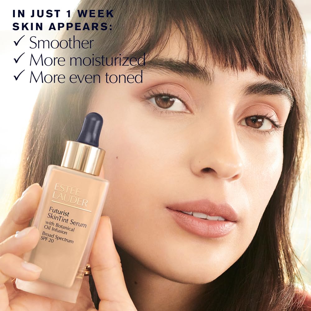 Estée Lauder Futurist Skin Tint Serum Foundation SPF 20 with Glycerin | Light Coverage, 1.0 Fl Oz, 2W1 Dawn