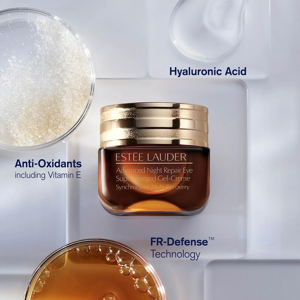 Estée Lauder Advanced Night Repair Eye Supercharged Gel-Cream Synchronized Multi-Recovery | Brightening Under Eye Cream for Dark Circles, 0.5 Fl Oz