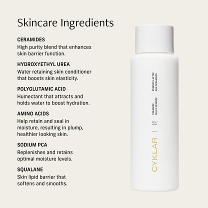 CYKLAR Ceramide Milky Essence Unscented Body Lotion for Dry Skin - 8 fl oz