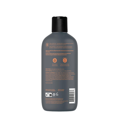 ATTITUDE Men's Body & Face Wash, Patchouli & Bourbon, EWG Verified, 14 Oz