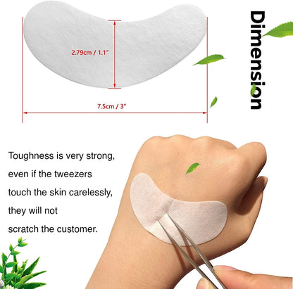 GreenLife 50 Pairs Eye Pads, 100% Naturel Eyelash Extension Under Eye Gel Pads patches kit Collagen with Aloe Vera Hydrogel Eye Patches set for Eyelash Extension Supplies Tools (50 150 300 Pairs)