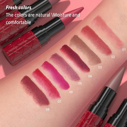 evpct Real Nude Lip Liner Combo Set for Older Women Long Lasting Waterproof, Nude Gradient Matte Lipstick Lips Stick Crayon Pencil Cream Lip Liner and Lipstick Combo Makeup, Flawless Ombre Effect