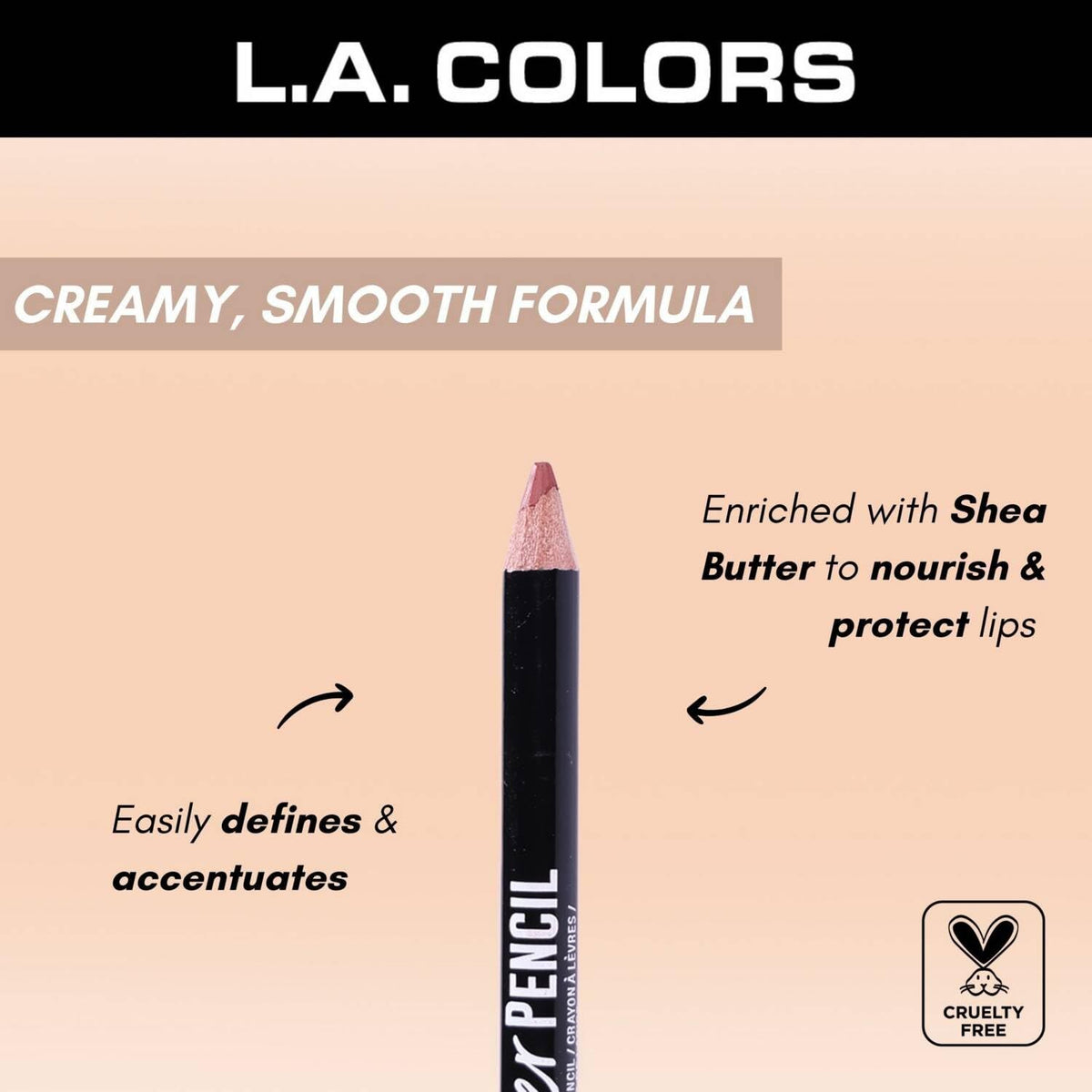 L.A. COLORS Lipliner Pencil, Deepest Purple CP515A