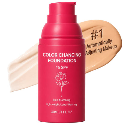 Korean Color Changing Foundation – Automatically Adjusting Makeup Application, Adapting to Your Skin Tone, Concealing Fine Lines and Wrinkles