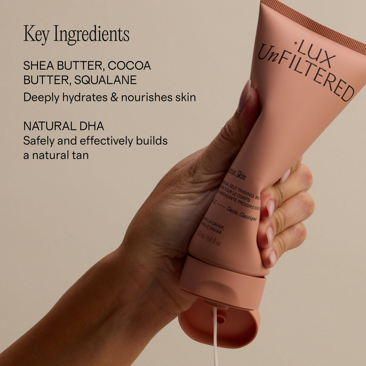 + Lux Unfiltered - Summer Skin Deep Gradual Self Tanner - Santal
