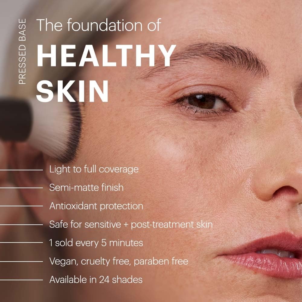 Glo Skin Beauty Pressed Base Powder Foundation, Honey Light 0.92 oz