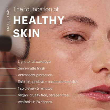 Glo Skin Beauty Pressed Base Powder Foundation, Honey Light 0.92 oz