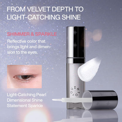 INTO YOU Fairy Wand Liquid Eyeshadow, Matte & Shimmer Eye Shadow with Silky Lightweight Formula, High-Pigment One-Swipe Color, Blendable Long-Wearing Eye Makeup, Crease-Resistant Finish, FW01