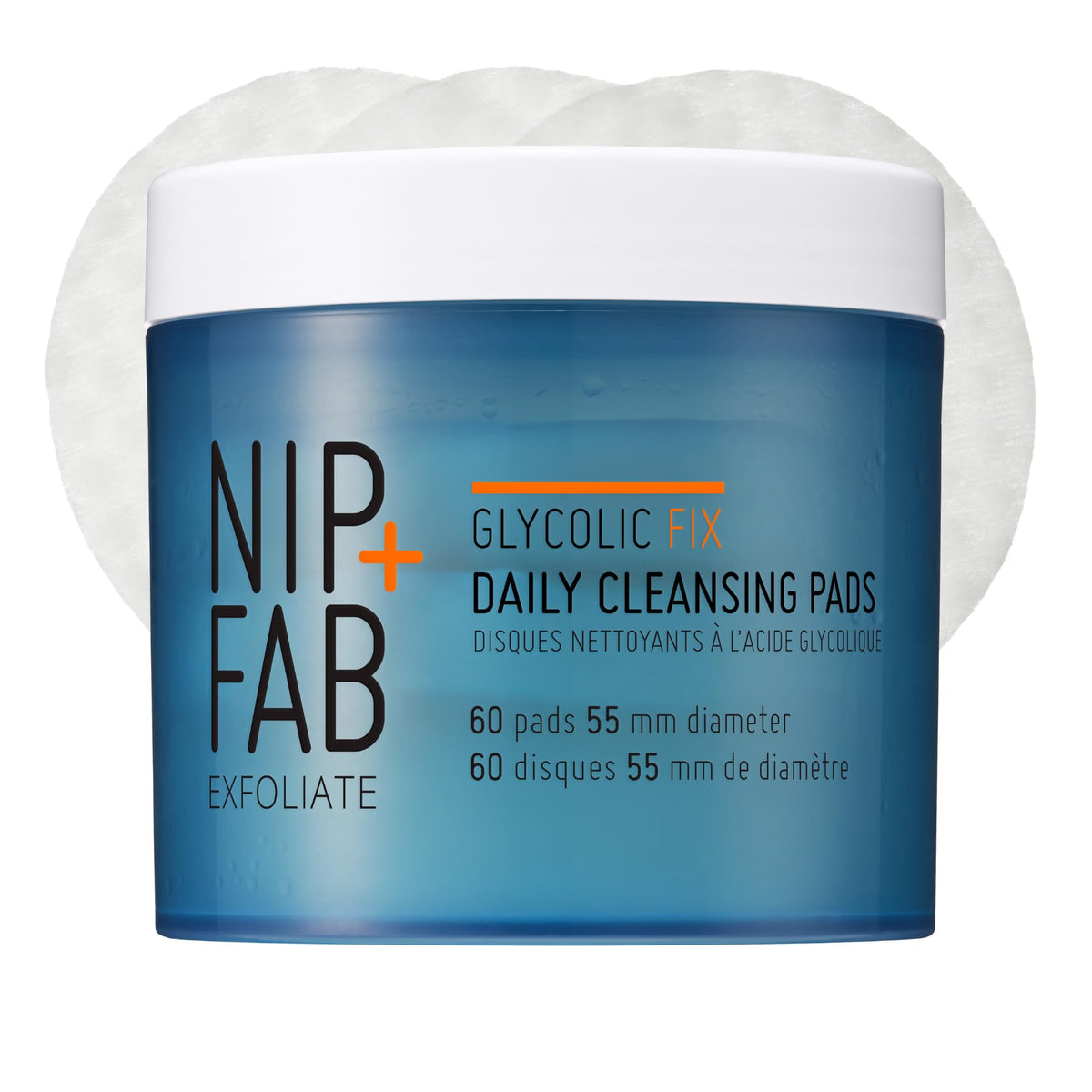 Nip+Fab Glycolic Daily Cleansing Pads, 60 Pads