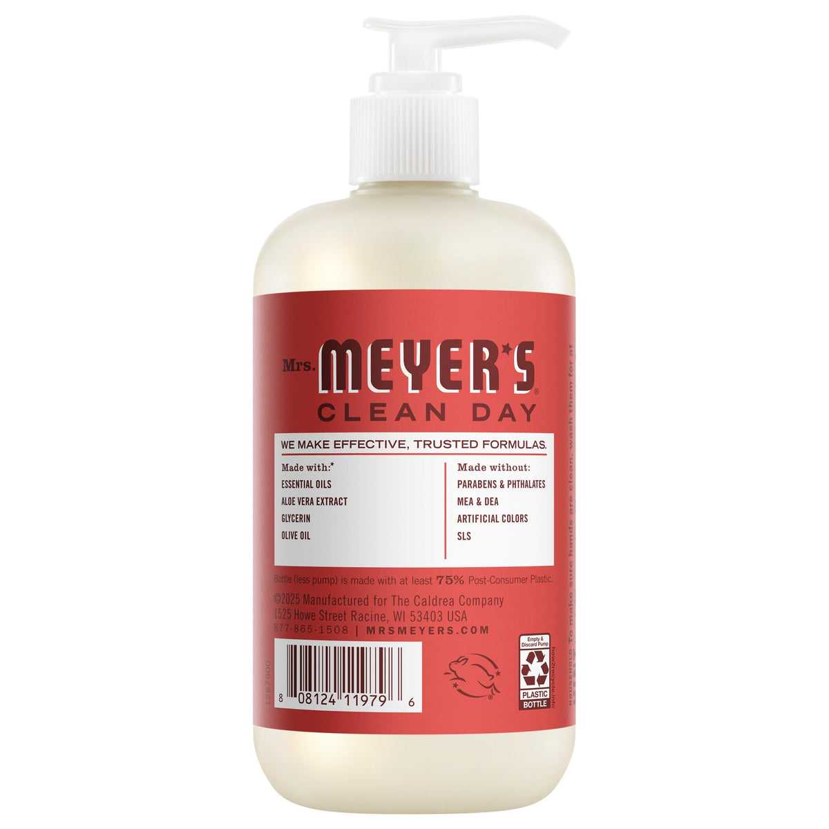 MRS. MEYER'S CLEAN DAY Liquid Hand Soap, Tomato Vine, 12.5 fl oz, 3 Pack