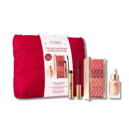 ICONIC LONDON The Glow & Blush Trio | 3-Piece Makeup Gift Set