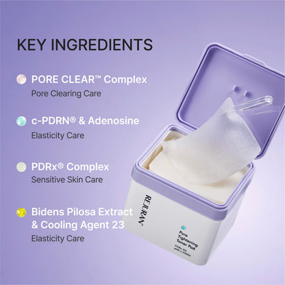 REJURAN Pore Tightening Toner Pads, PDRx 3% & c-PDRN®, 60 Pads, 7.43 fl oz