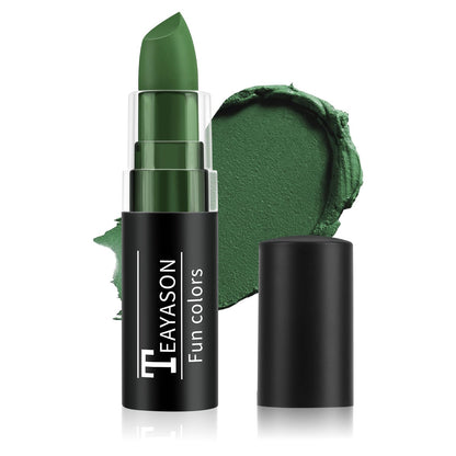Green Face Body Paint Stick, Matte Lipstick | Camo | Witch | Eye Black |