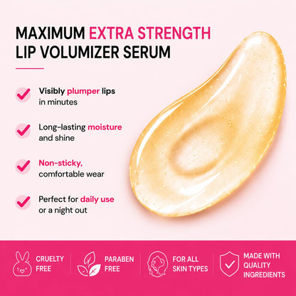 Fifhugaze Spicy Lip Plumper, Hydrating Lip Volumizer Serum & Gloss