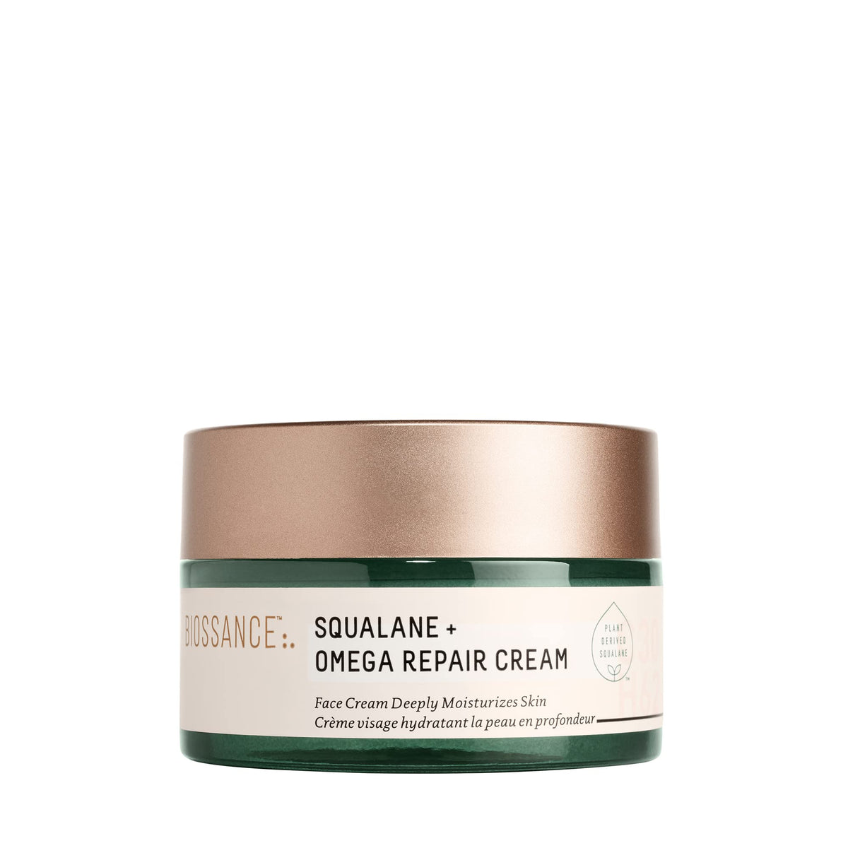BIOSSANCE Squalane + Omega Repair Cream - Face Moisturizer - 1.7oz