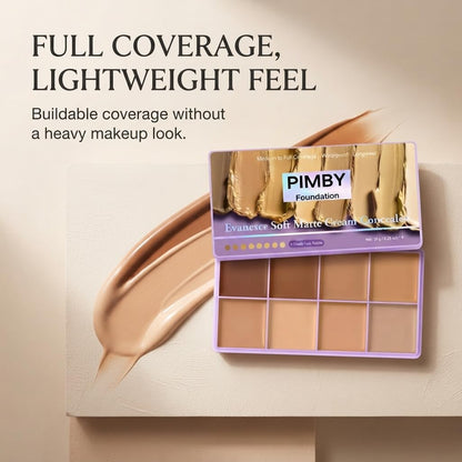 Pimby Full Coverage Concealer, Lightweight, Blendable, Natural Finish