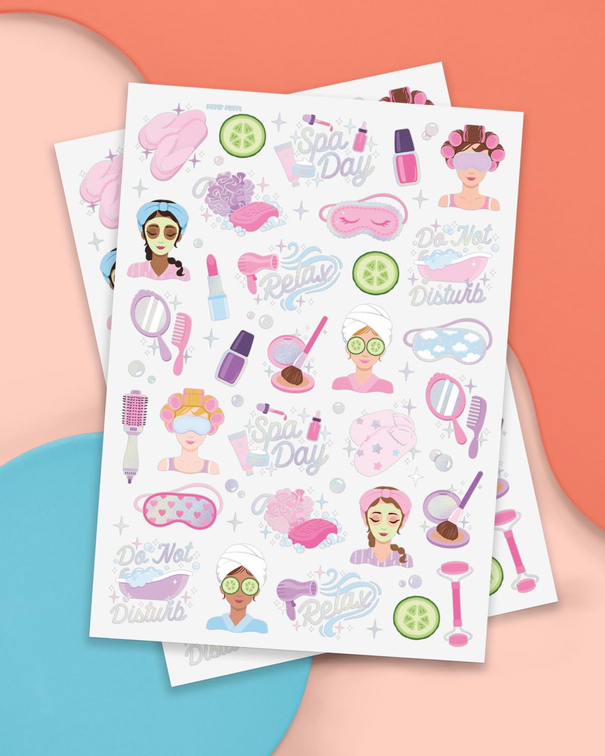 xo, Fetti 62pc Girls Spa Temporary Tattoos | Kids Party Sleepover Birthday