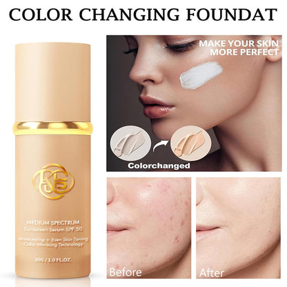 Color Changing Foundation, Foundation 4 in 1, 30g