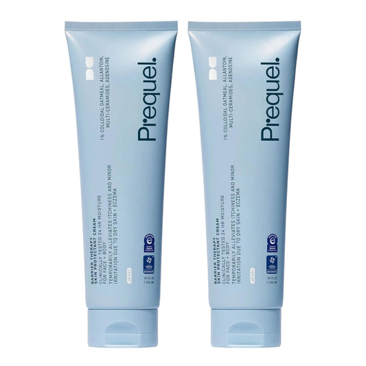 Prequel – Barrier Therapy Skin Protectant Cream for Face and Body – Advanced Skin Barrier Repair Moisturizer To Soothe Dry, Irritated Skin And Lock In Moisture – 2 Pack
