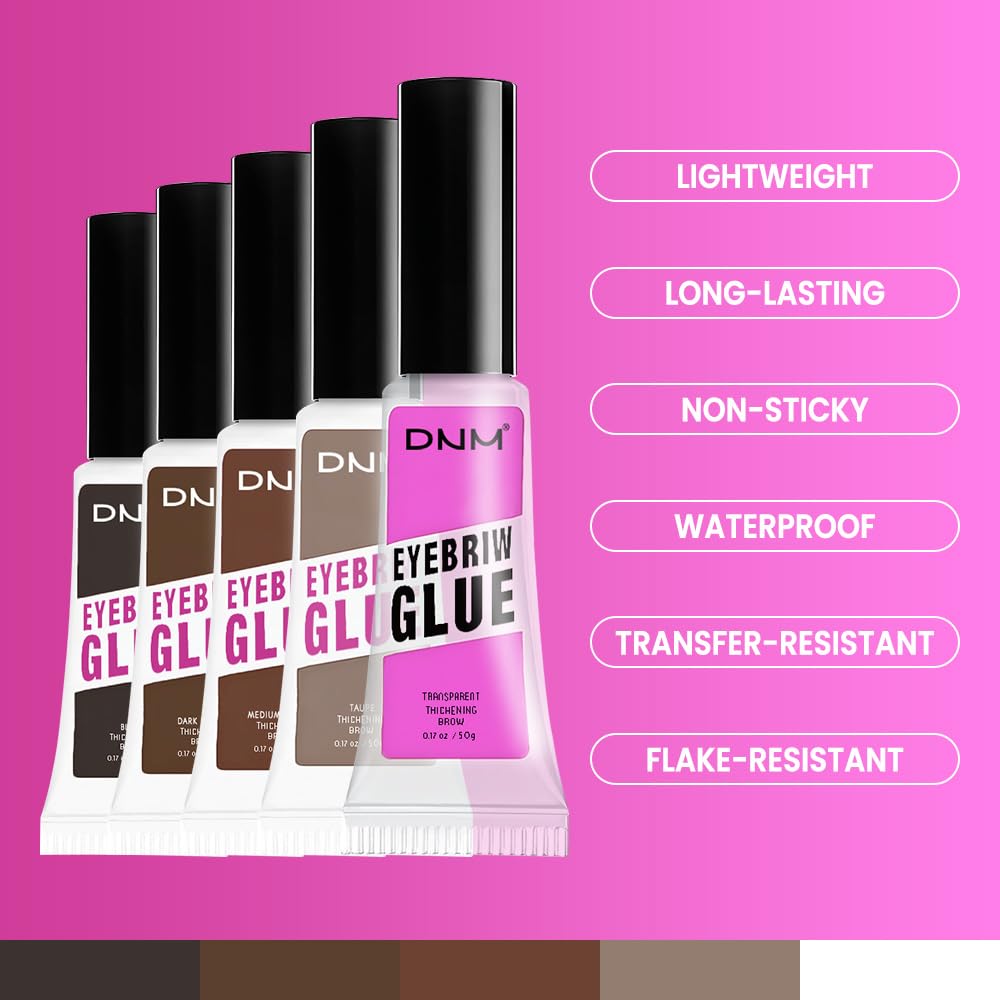 Kaely PROFESSIONAL MAKEUP Brow Glue, Clear Eyebrow Gel, Eyebrow Mascara Waterproof, gel para cejas a prueba de agua, Vegan & Cruelty-Free, 1Pcs-01 Transparent